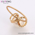 15341 xuping nuevo estilo best-seller joyería de perlas de agua dulce romántica, accesorios de anillo de dedo de lujo 18k lleno de oro para las mujeres